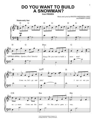 do you want to build a snowman sheet music – An Insight into the Allure of Music and Snowmen